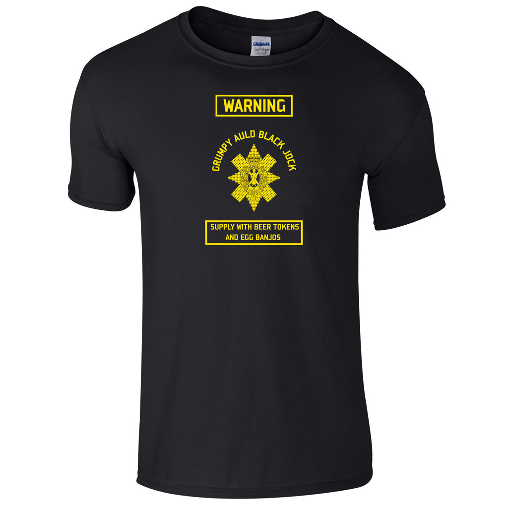 The Black Watch T-Shirt Grumpy Auld Black Jock British Army T-Shirt