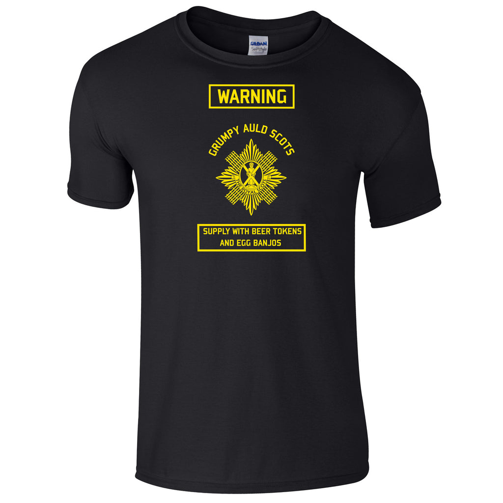 The Royal Scots T-Shirt Grumpy Auld Scots British Army T-Shirt