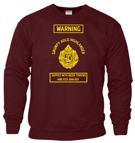 The Argyll and Sutherland Highlanders Sweatshirt Grumpy Old Highlander