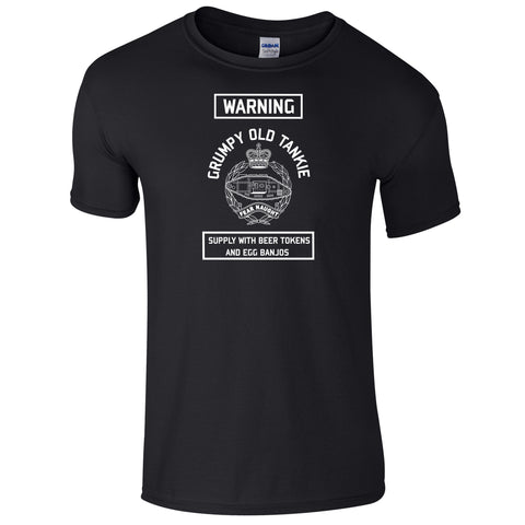 The Royal Tank Regiment T-Shirt Grumpy Old Tankie RTR T-Shirt