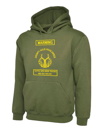 The Gordon Highlanders Hoodie Grumpy Auld Highlander British Army Hoodie