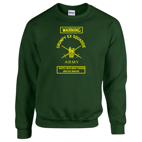 British Army Veterans Sweatshirt Grumpy Ex Squaddie