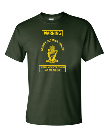 Royal Irish Rangers T-Shirt Grumpy Old Irish Ranger British Army T-Shirt