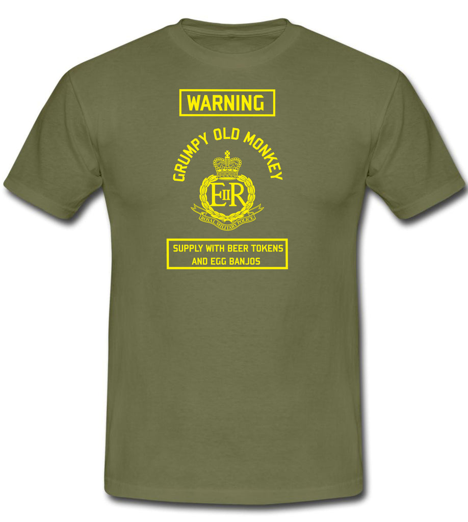Rmp Merch Royal Military Police T-Shirt Grumpy Old Monkey RMP T-Shirt – Uriah ...
