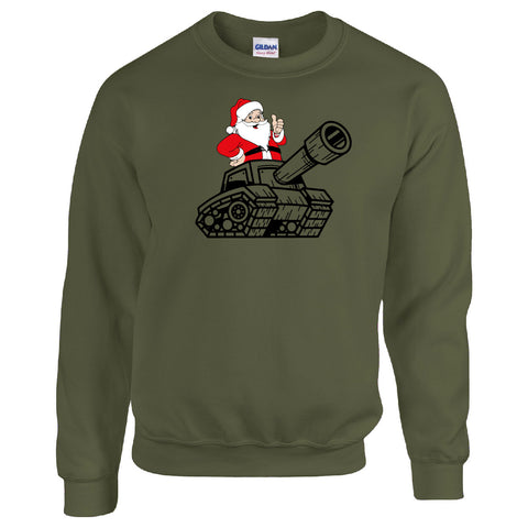 Santa In A Tank