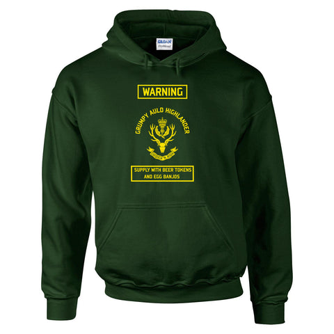 The Highlanders Hoodie Grumpy Auld Highlander British Army Hoodie