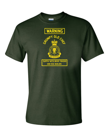 Army Catering Corps T-Shirt Grumpy Old Chef British Army T-Shirt