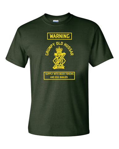 13th/18th Royal Hussars T-Shirt Grumpy Old Hussar British Army T-Shirt