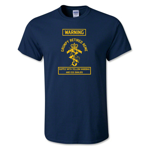Royal Electrical & Mechanical Engineers T-Shirt Grumpy Retired REME