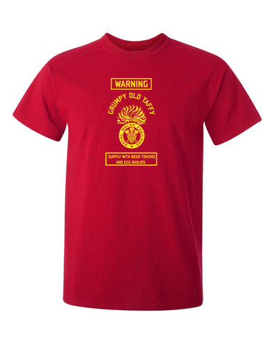 Royal Welsh Fusiliers T-Shirt Grumpy Old Taffy British Army T-Shirt